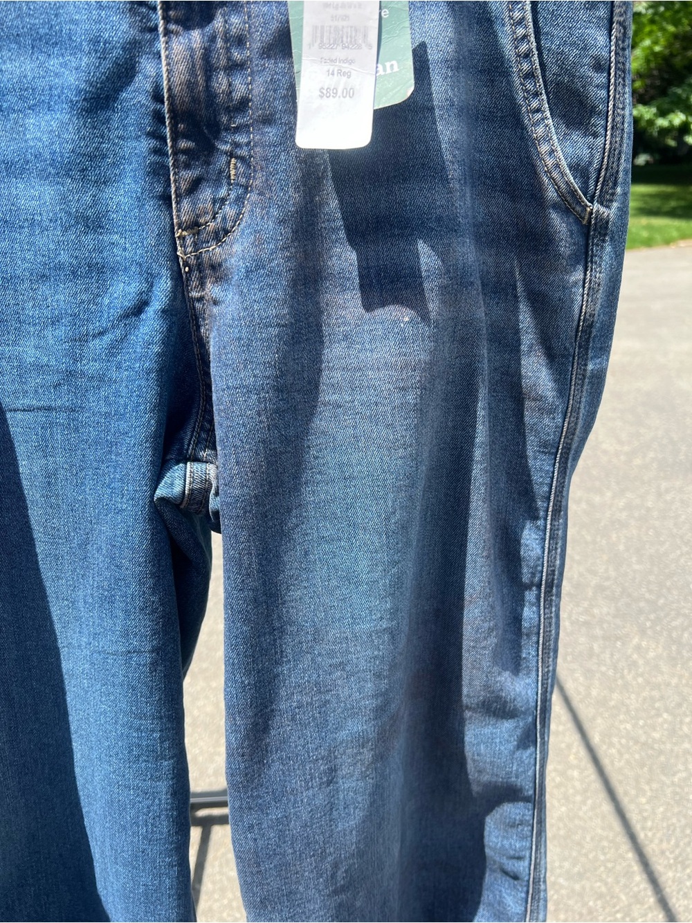 L.L.Bean classic 207 Vintage wide leg boho Coastal Grandmother High Rise Jeans - Picture 5 of 13